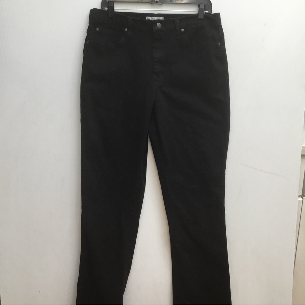 LEE Relaxed Fit At The Waist Boot Cut Black Jeans 14 Long 32” Inseam EUC